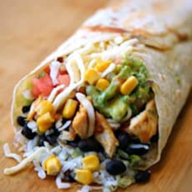 Chicken Fajita Burrito.