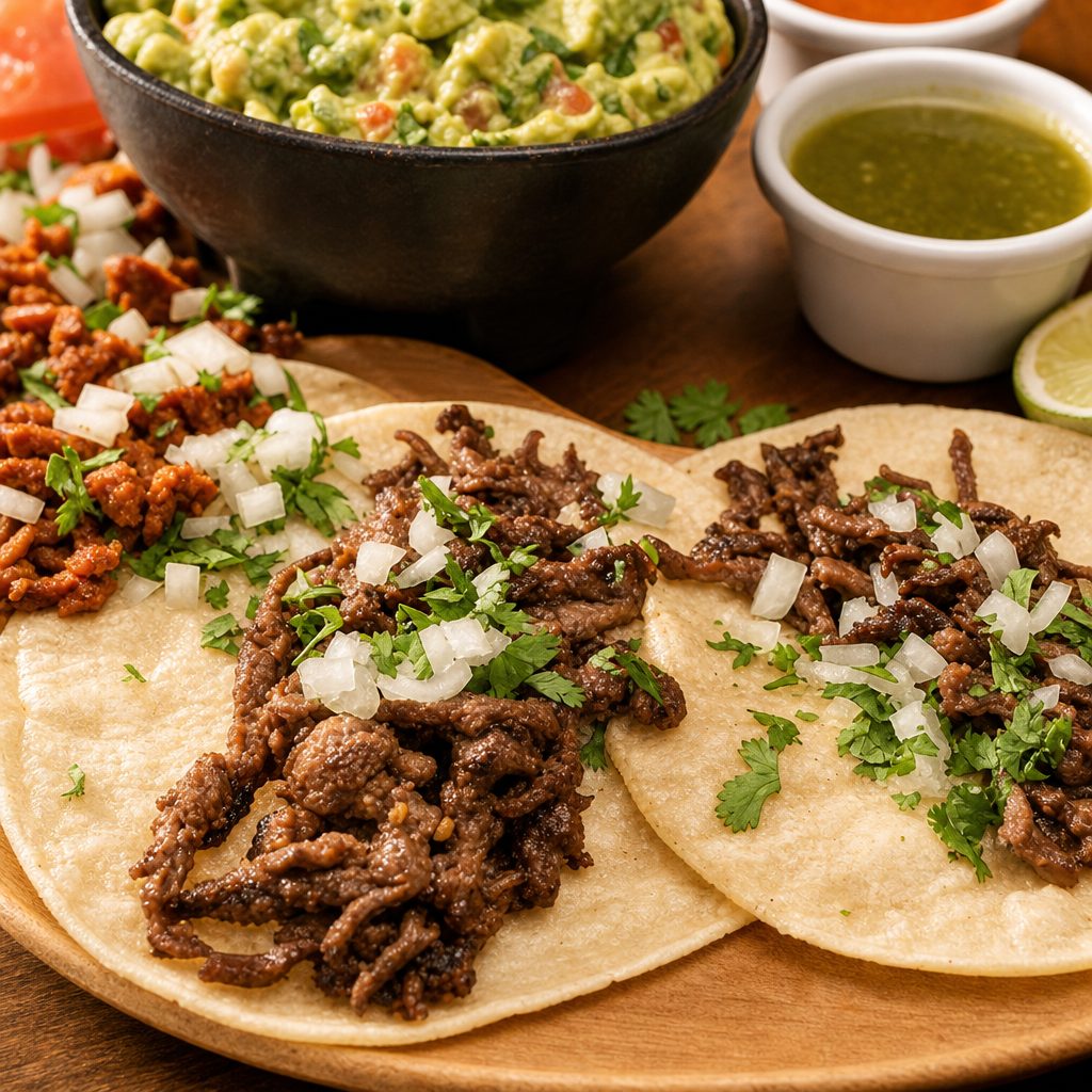 3 Chicken Tacos.