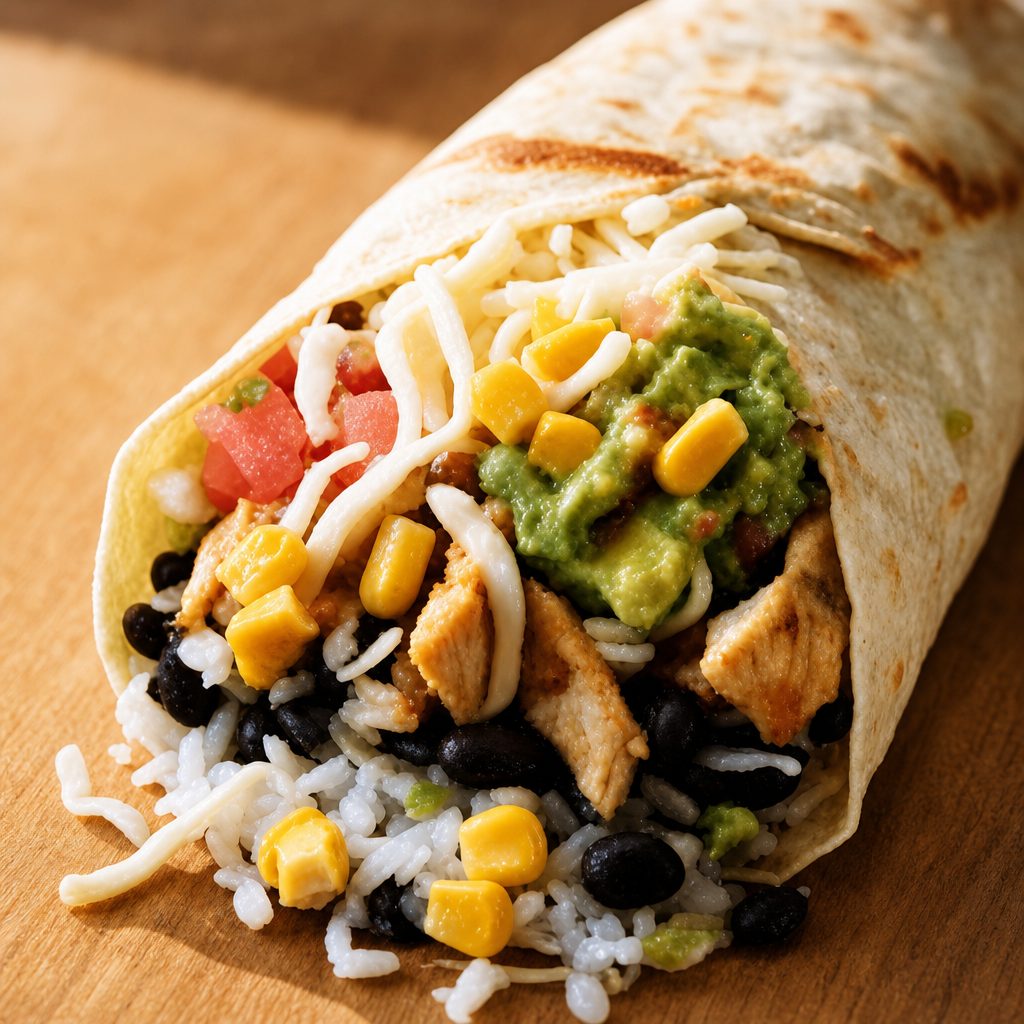 Grilled Chicken Burrito.