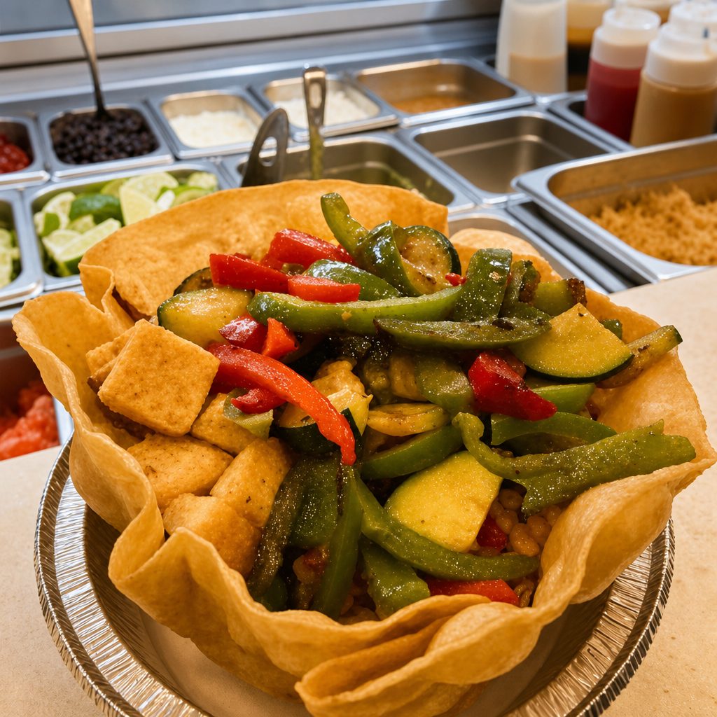 Veggie Taco Bowl Salad.