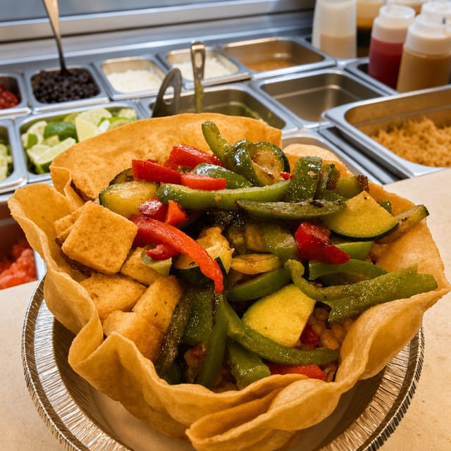 Veggie Taco Bowl Salad.