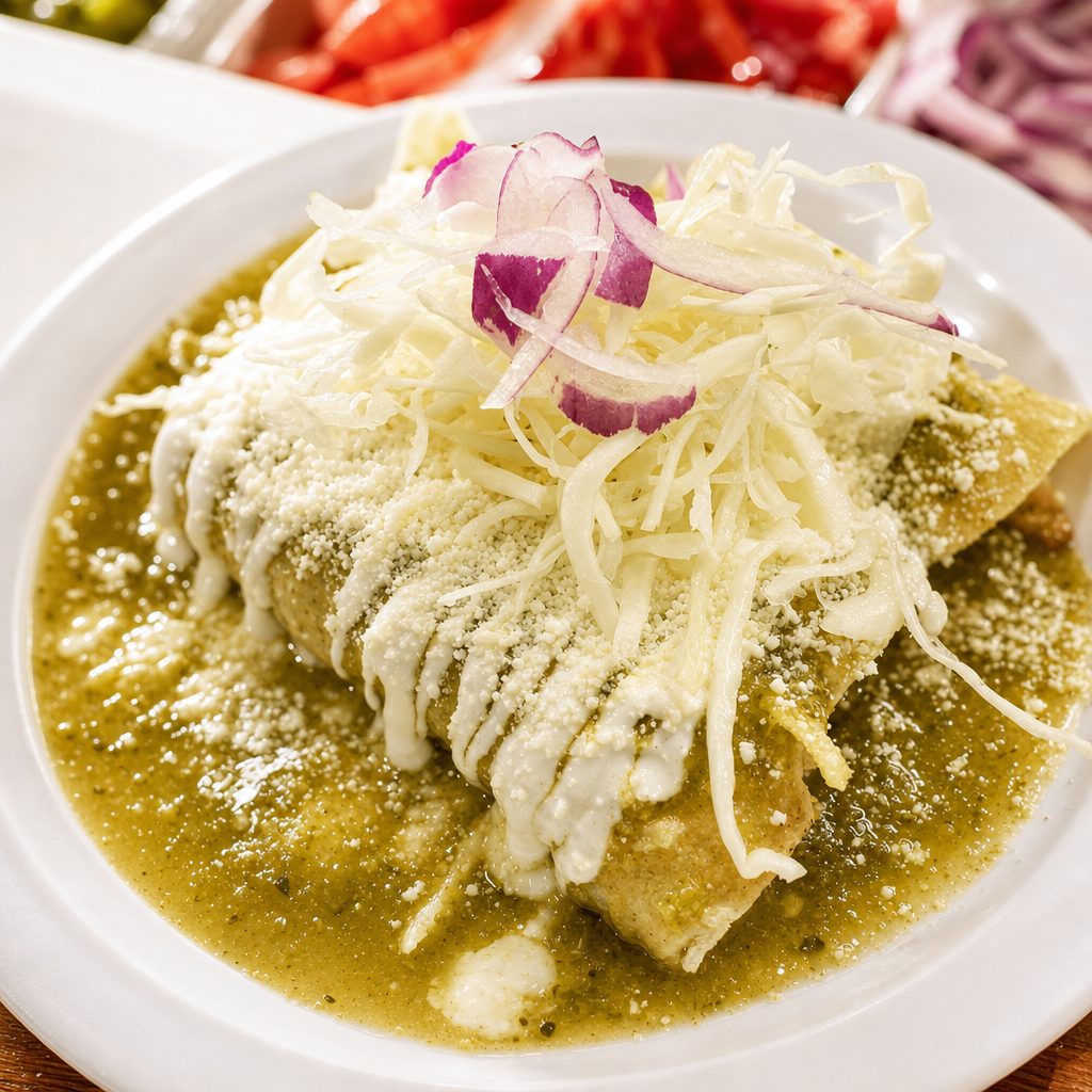 Enchiladas Verdes.