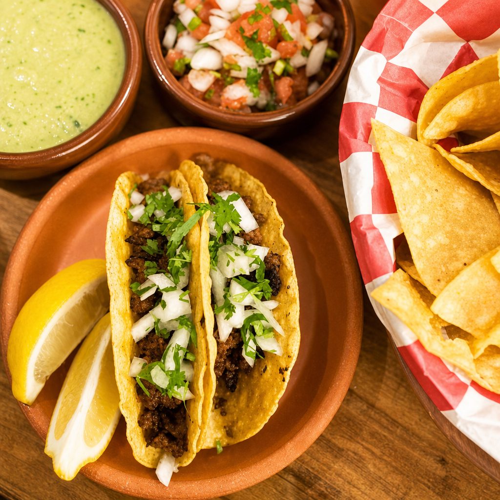 2 Chorizo Tacos.