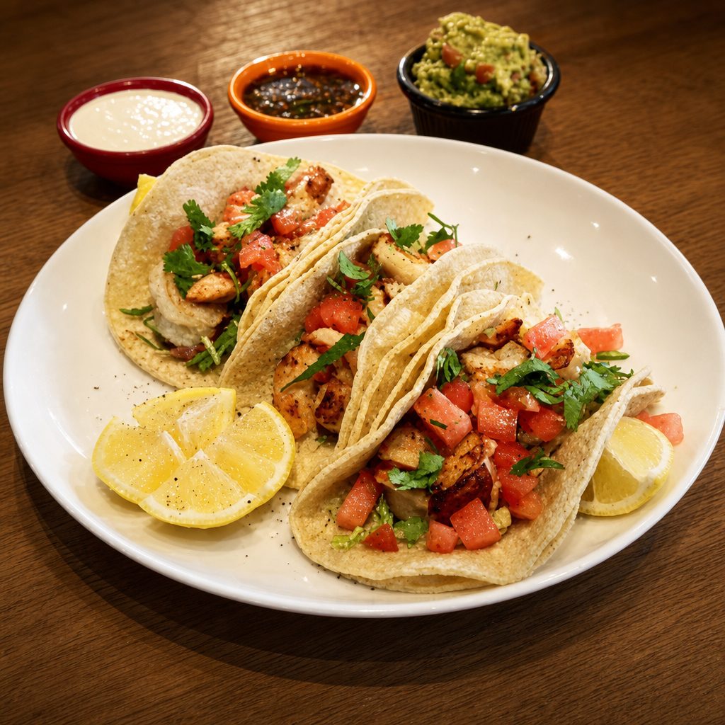 3 Steak Fajita Tacos.